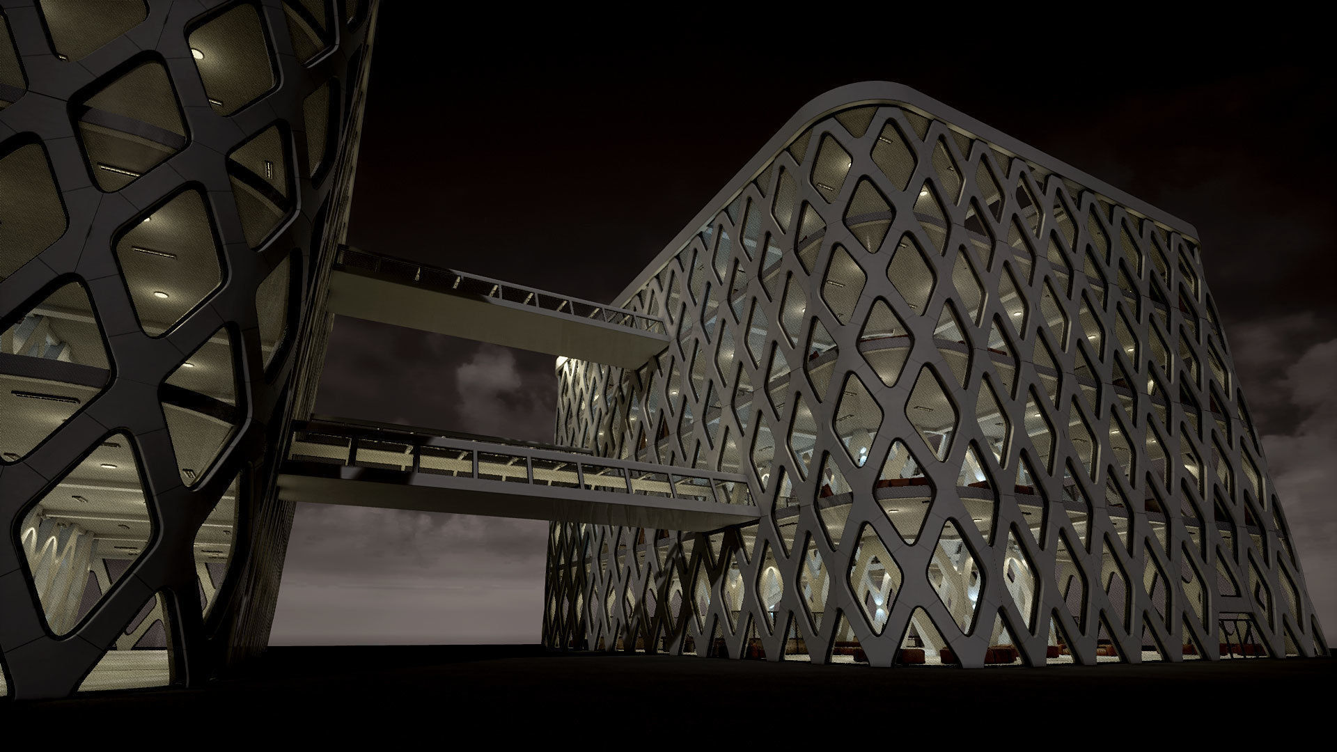 Industrial Office 03 Low-poly 3D model_13