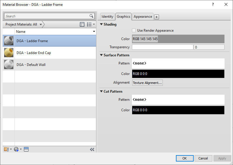 Access Ladder - Parametric Revit family Low-poly 3D model_9