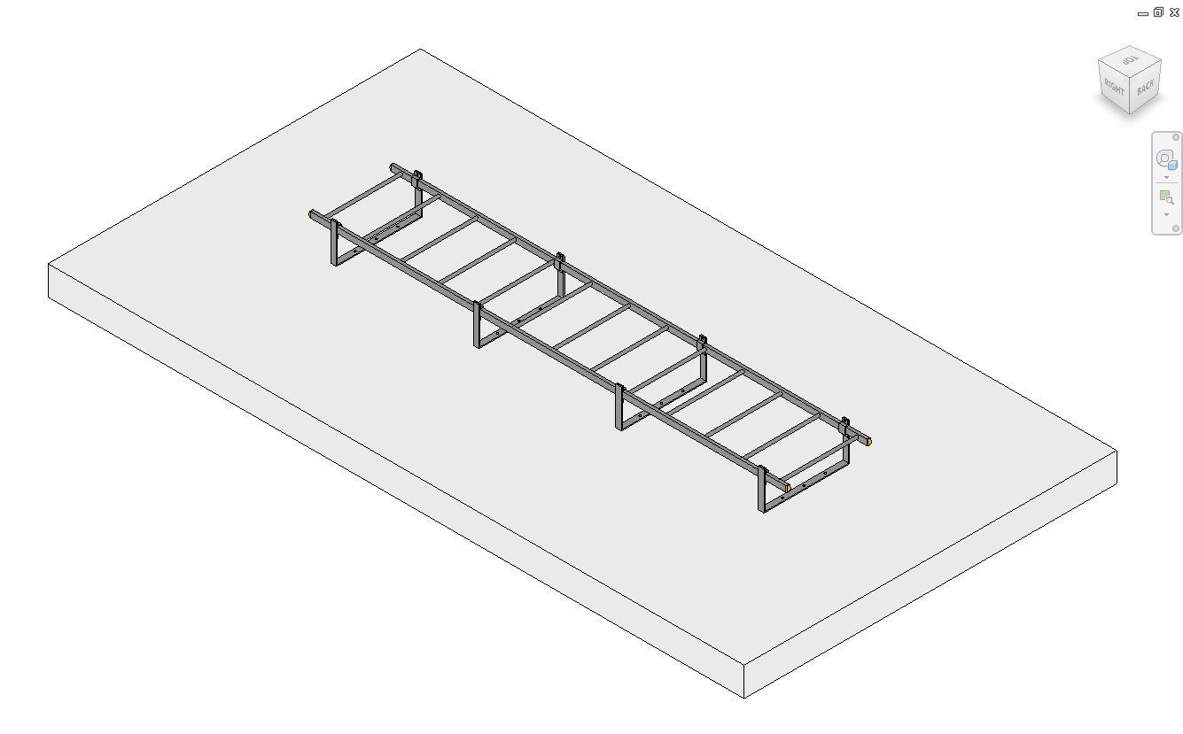 3D model Access Ladder Parametric Revit family VR / AR / lowpoly CGTrader