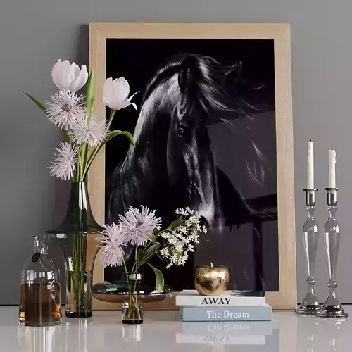 Decorative set with tulips