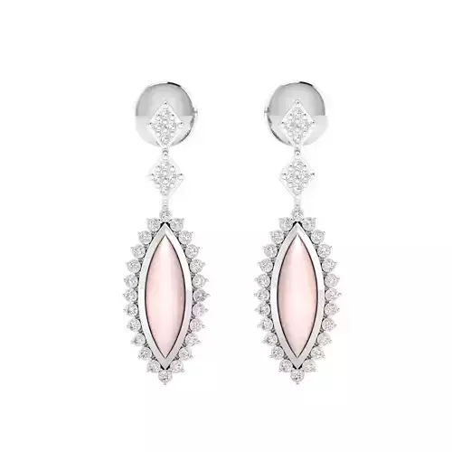 Women earrings 3dm render detail 3D print model 3D print model