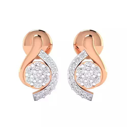 Women earrings 3dm render detail 3D print model