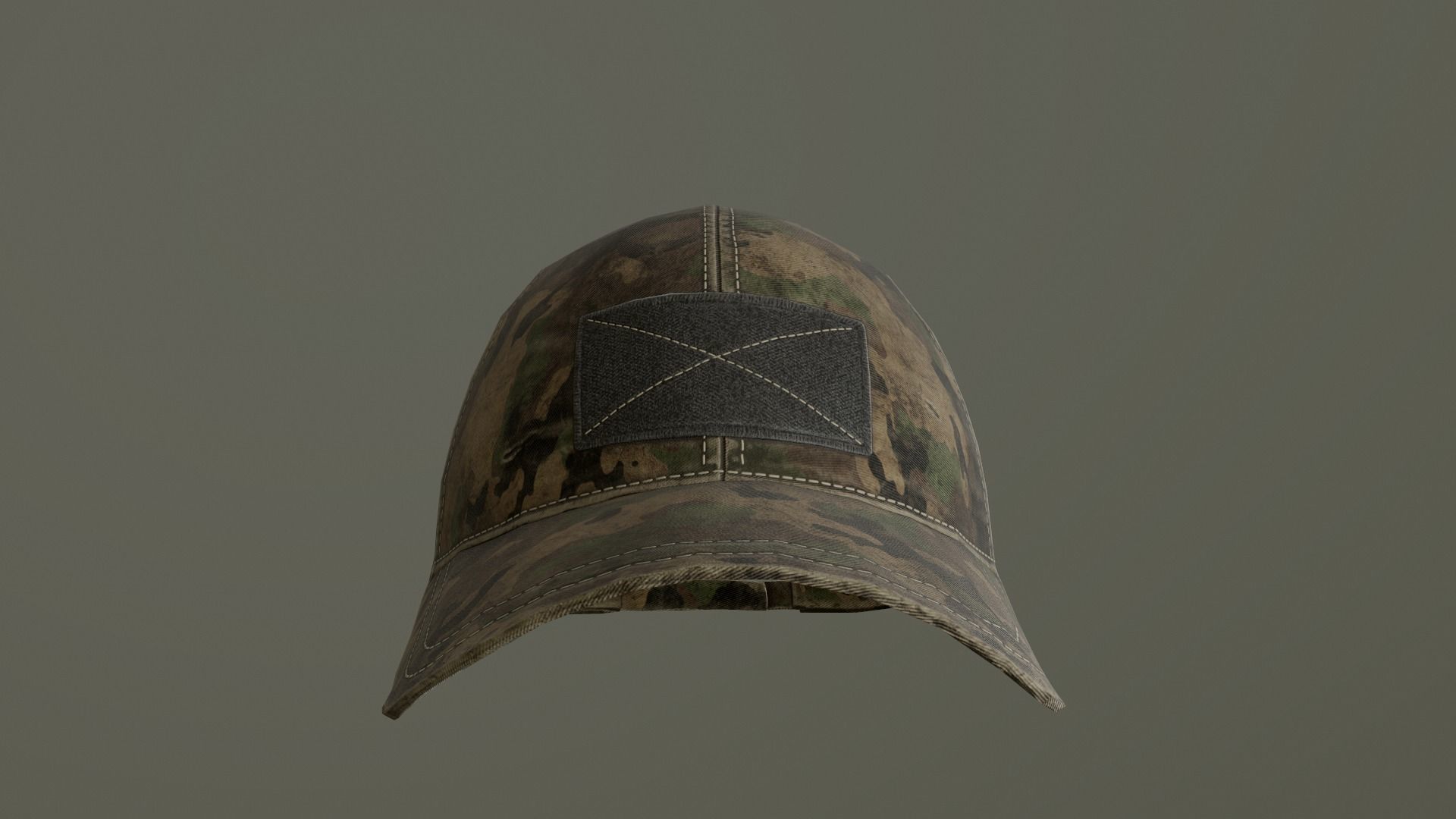 Military Cap Free low-poly 3D model_2