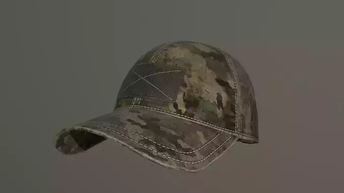 Military Cap Free low-poly 3D model