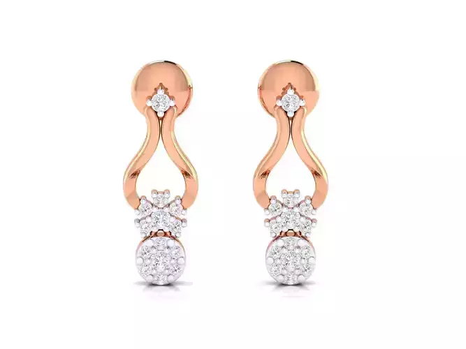Women earrings 3dm render detail 3D print model