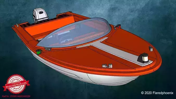 Motorboat Aqua Sports 3D print model