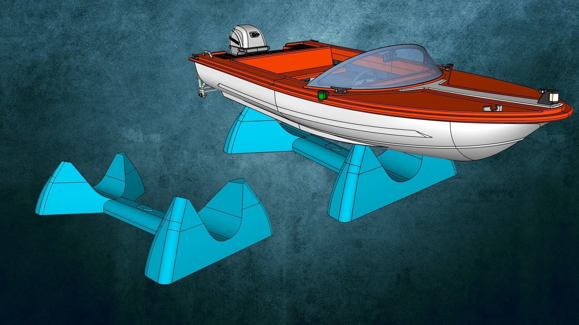 Motorboat Aqua Sports 3D print model_6