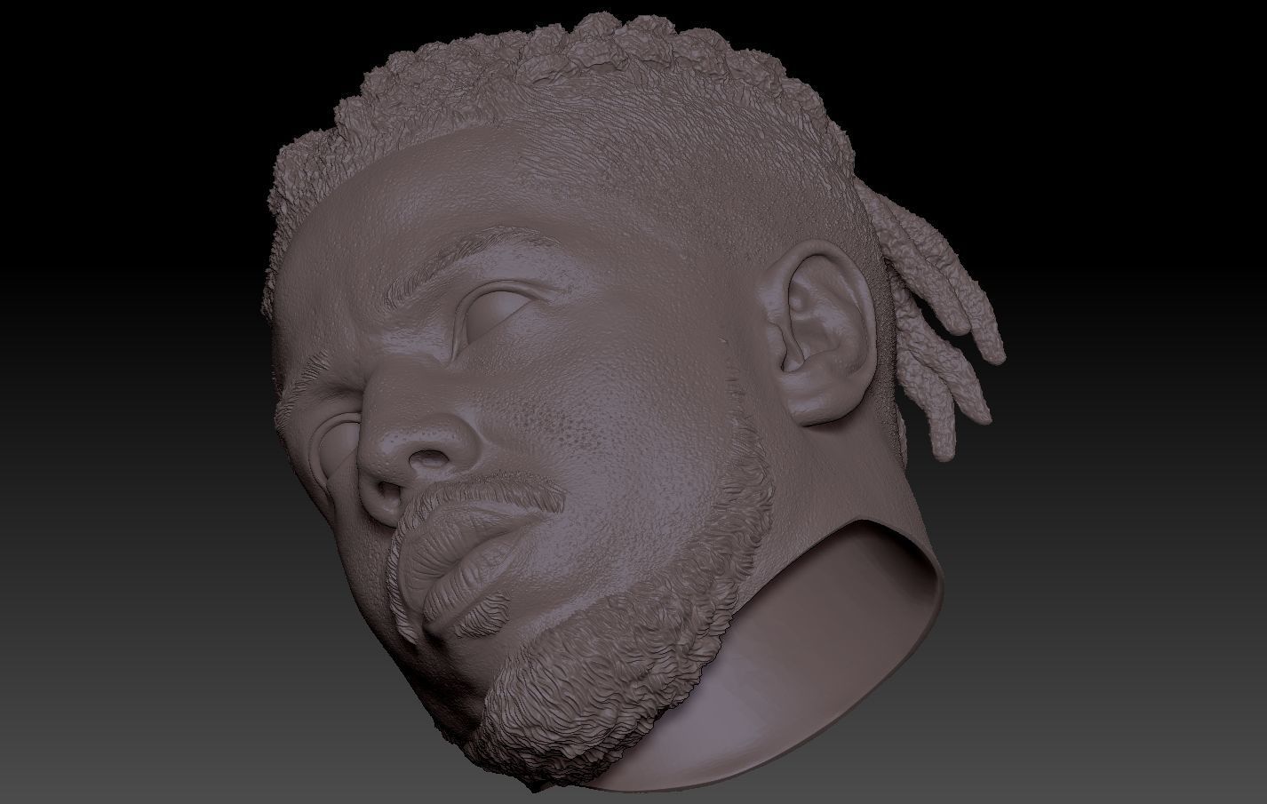 Killmonger Michael B Jordan head 3D print model_4