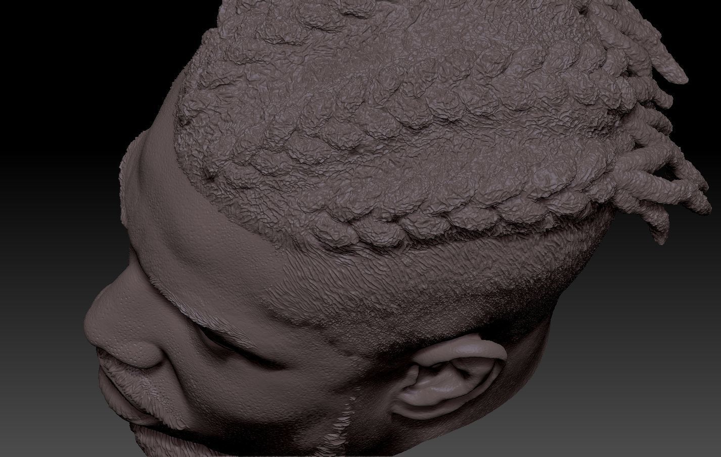 Killmonger Michael B Jordan head 3D print model_8