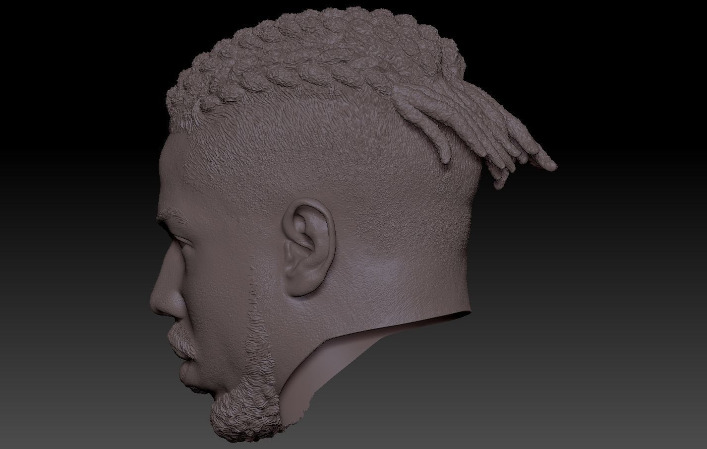 Killmonger Michael B Jordan head 3D print model_7
