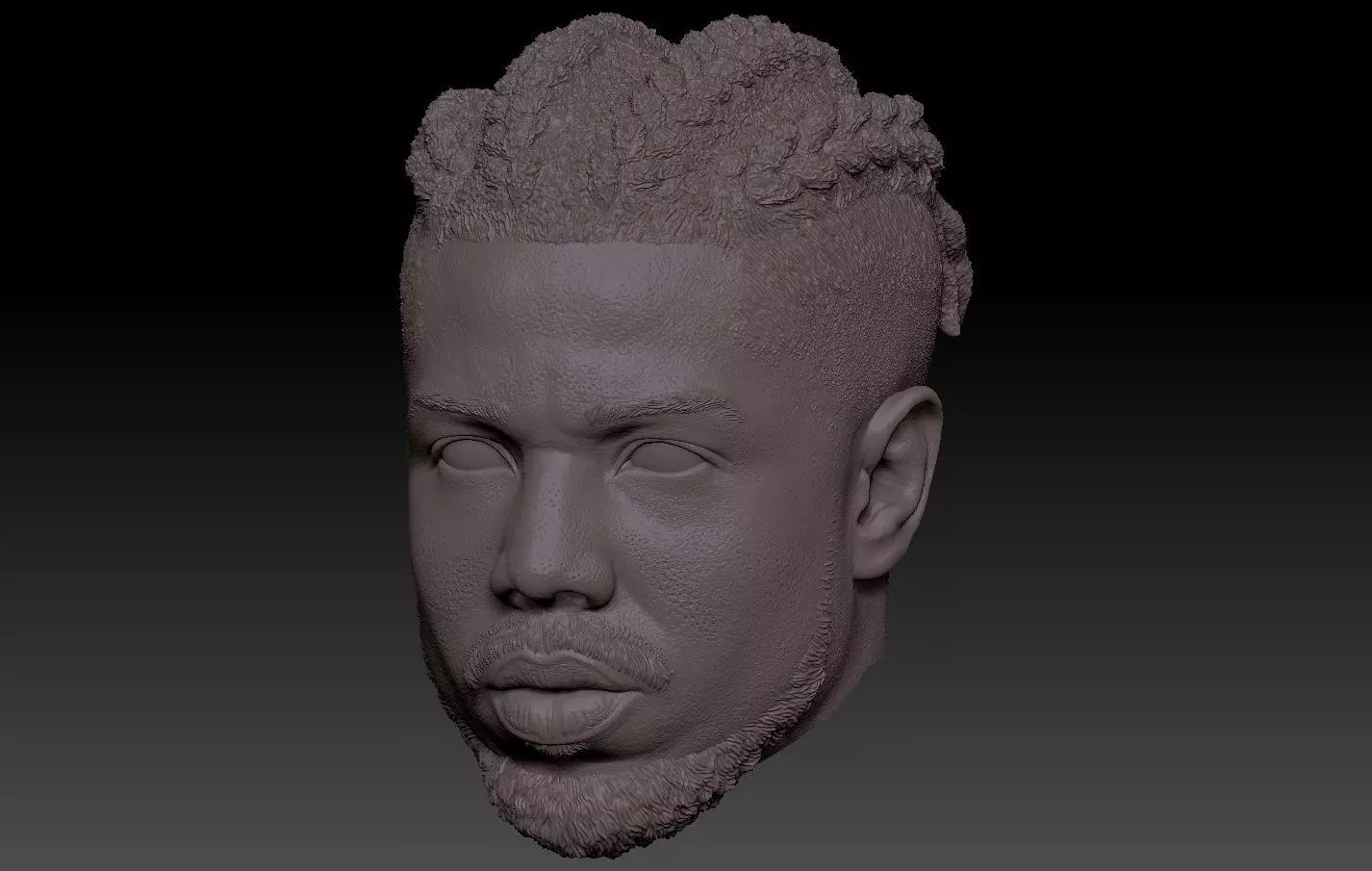 Killmonger Michael B Jordan head 3D print model_0