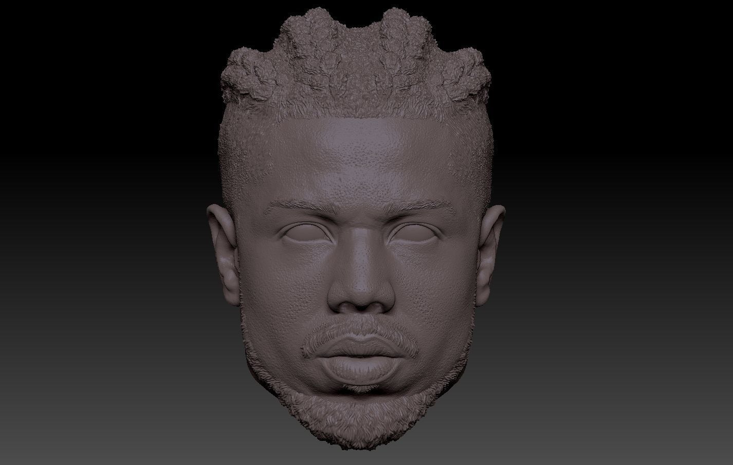 Killmonger Michael B Jordan head 3D print model_5