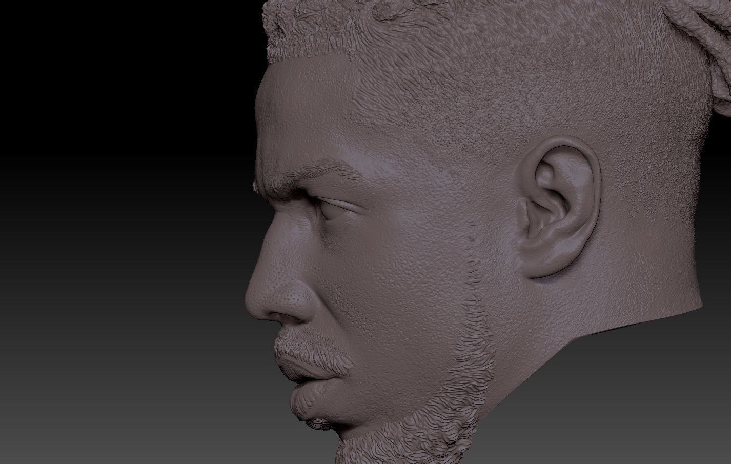 Killmonger Michael B Jordan head 3D print model_3