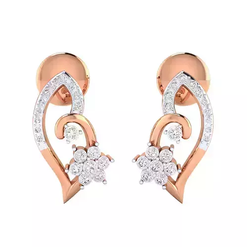 Women earrings 3dm render detail 3D print model