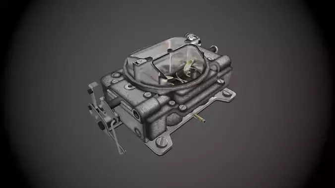Carter carburetor Low-poly 3D model