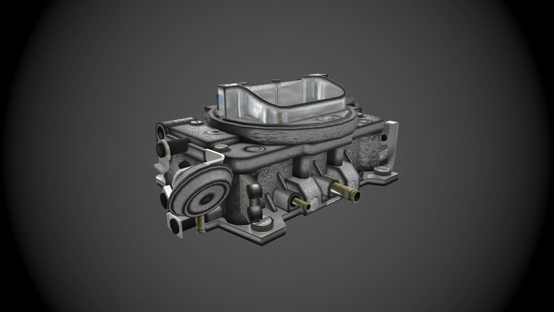 Carter carburetor Low-poly 3D model_4