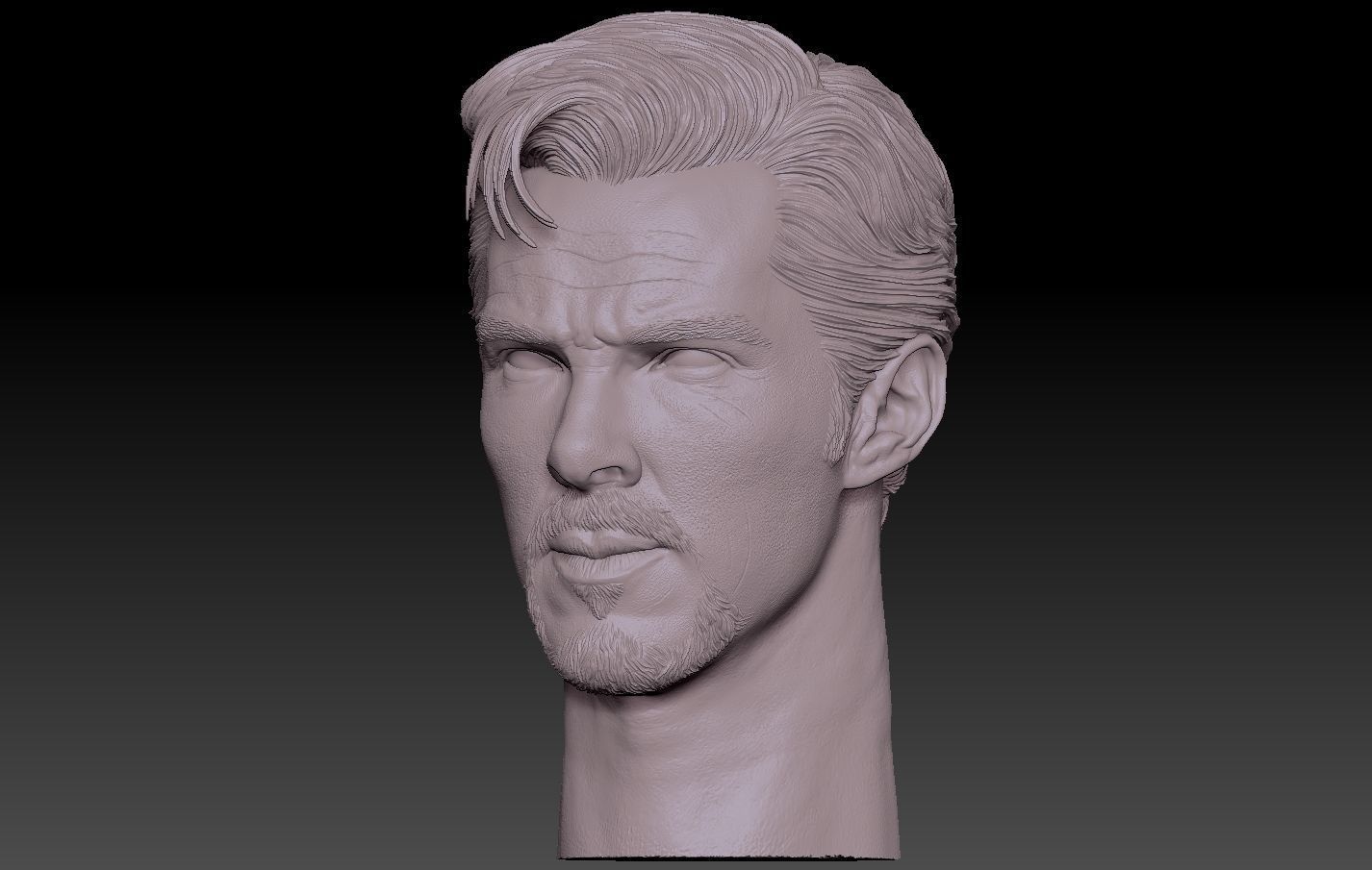 Doctor Strange head Benedict Cumberbatch 3D print model_9