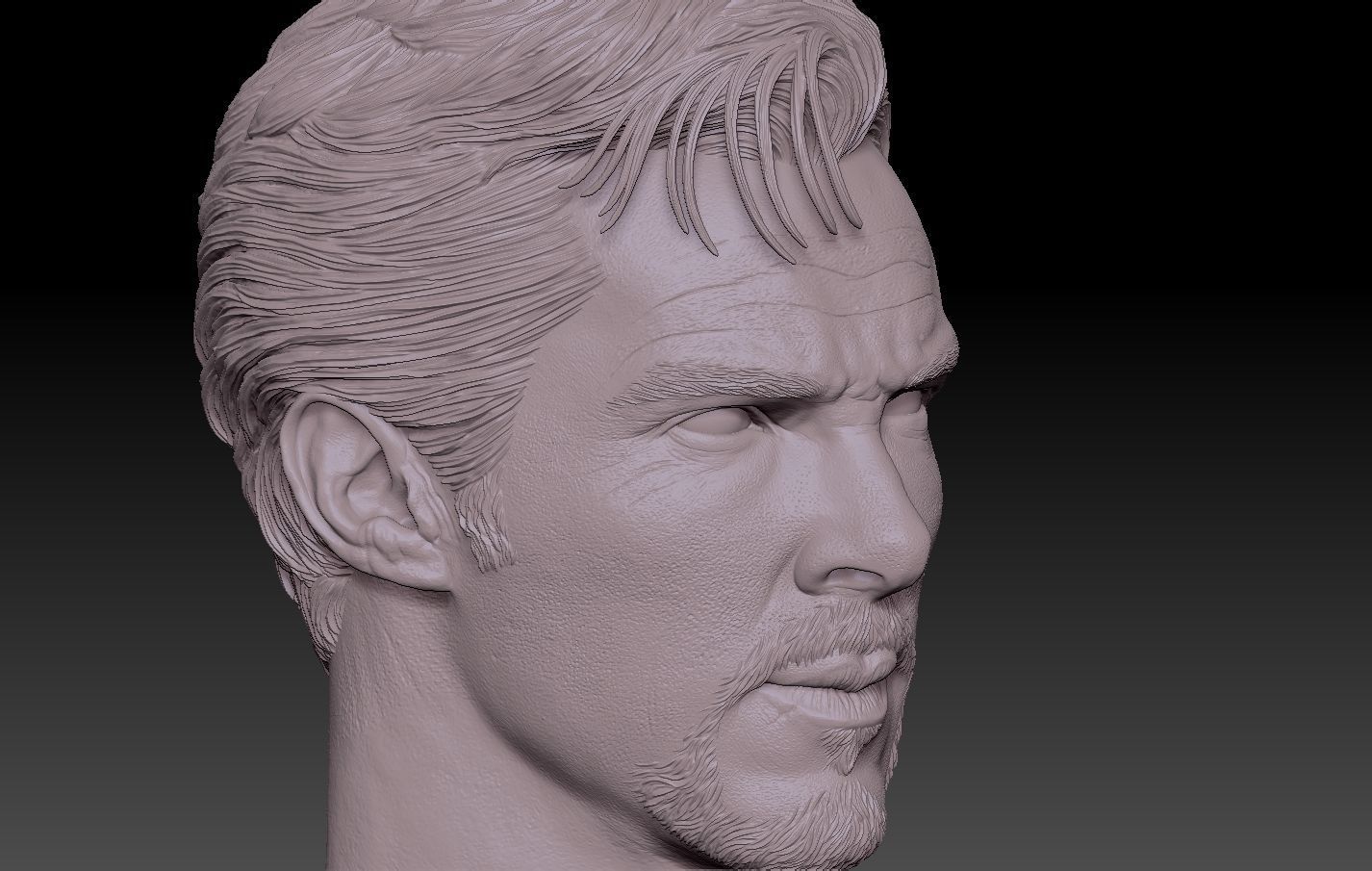 Doctor Strange head Benedict Cumberbatch 3D print model_5