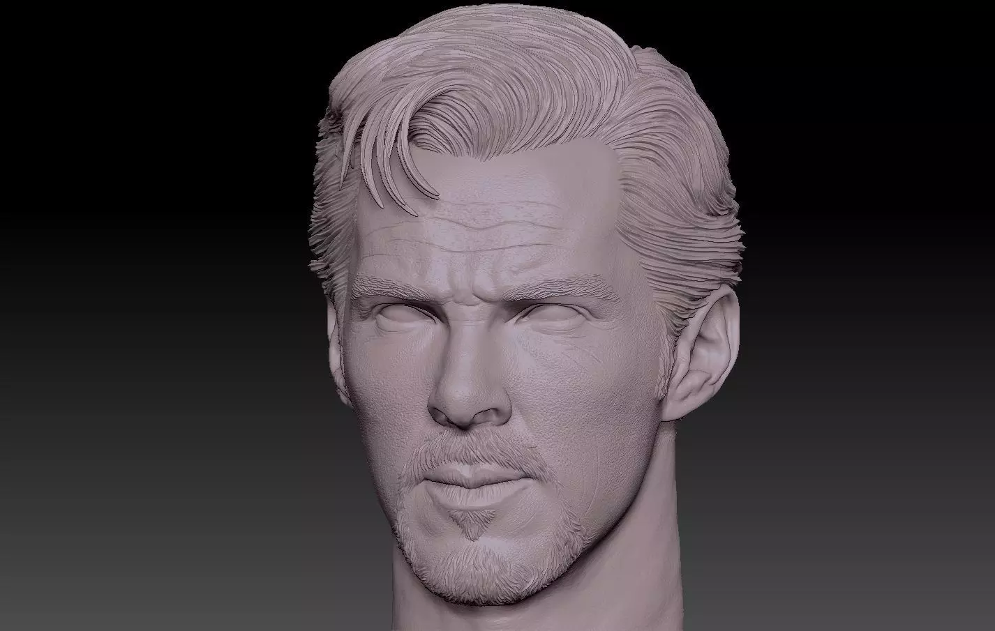 Doctor Strange head Benedict Cumberbatch 3D print model_0