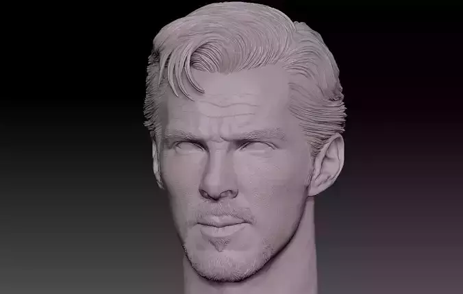 Doctor Strange head Benedict Cumberbatch  3D print model