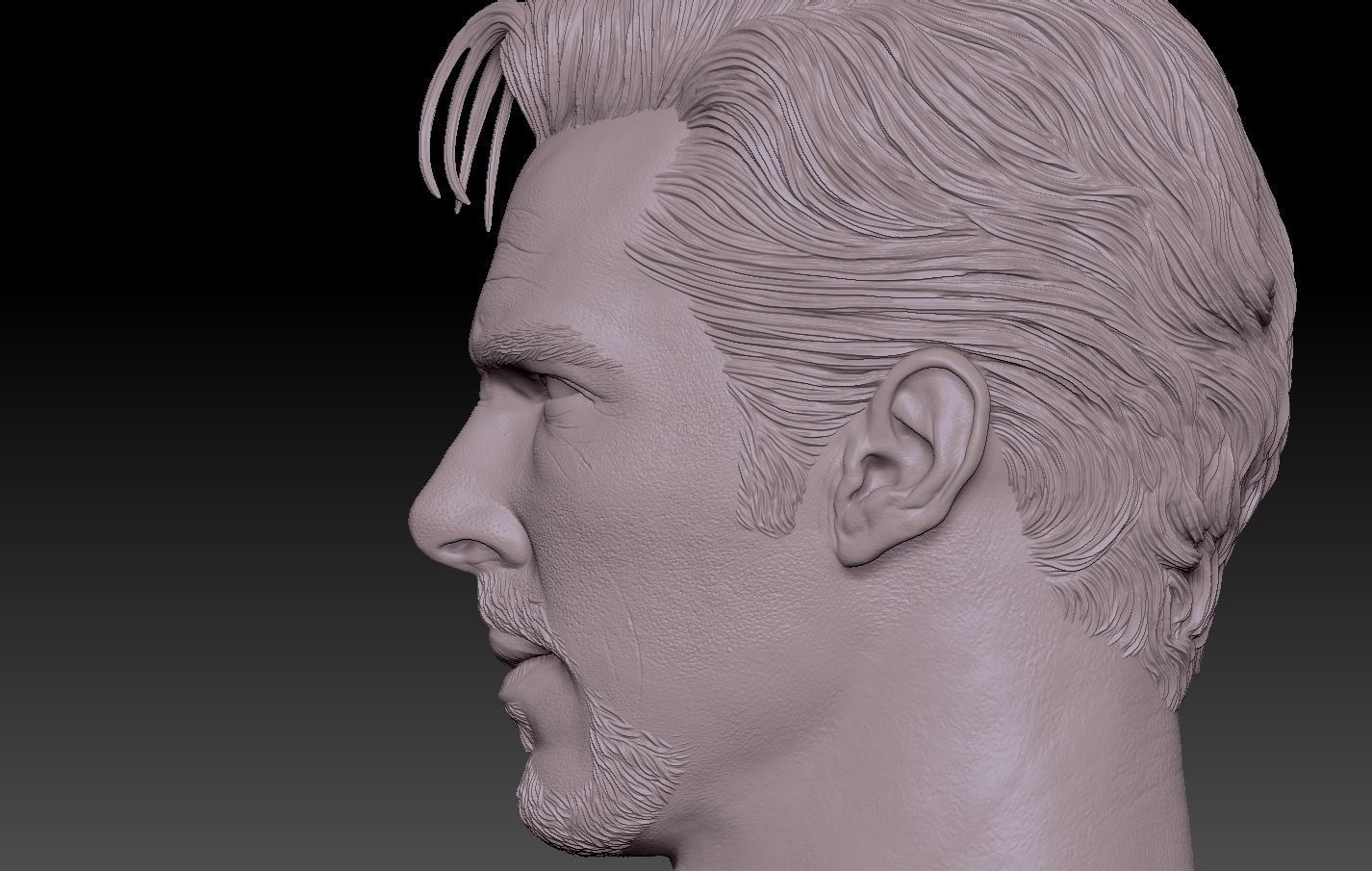 Doctor Strange head Benedict Cumberbatch 3D print model_6