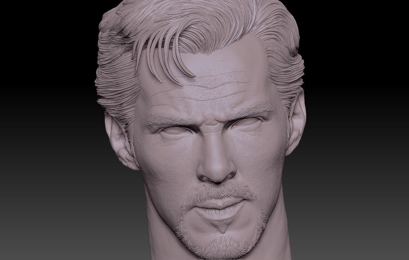 Doctor Strange head Benedict Cumberbatch 3D print model_1
