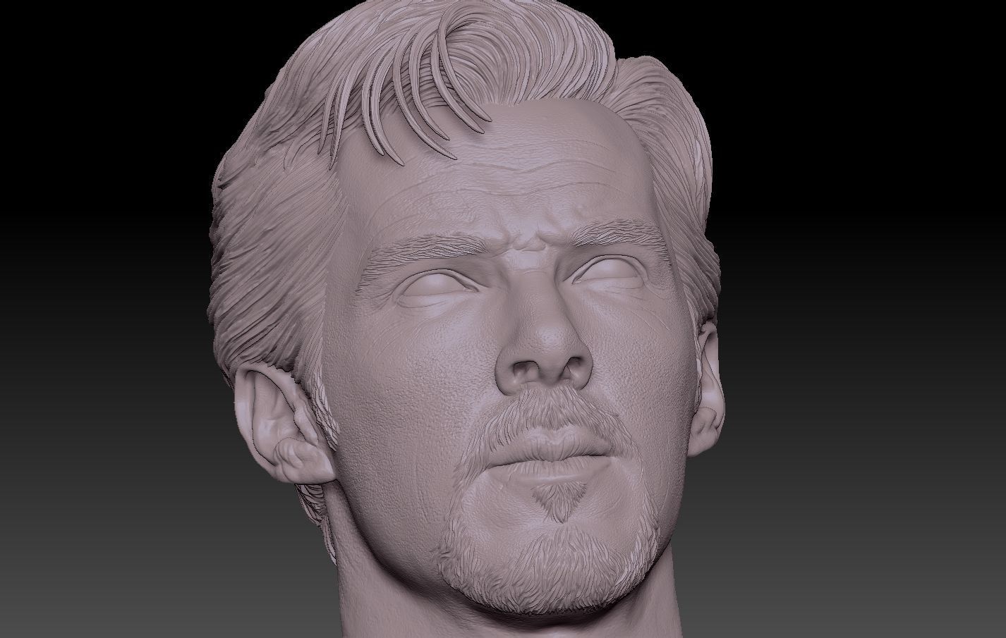 Doctor Strange head Benedict Cumberbatch 3D print model_7