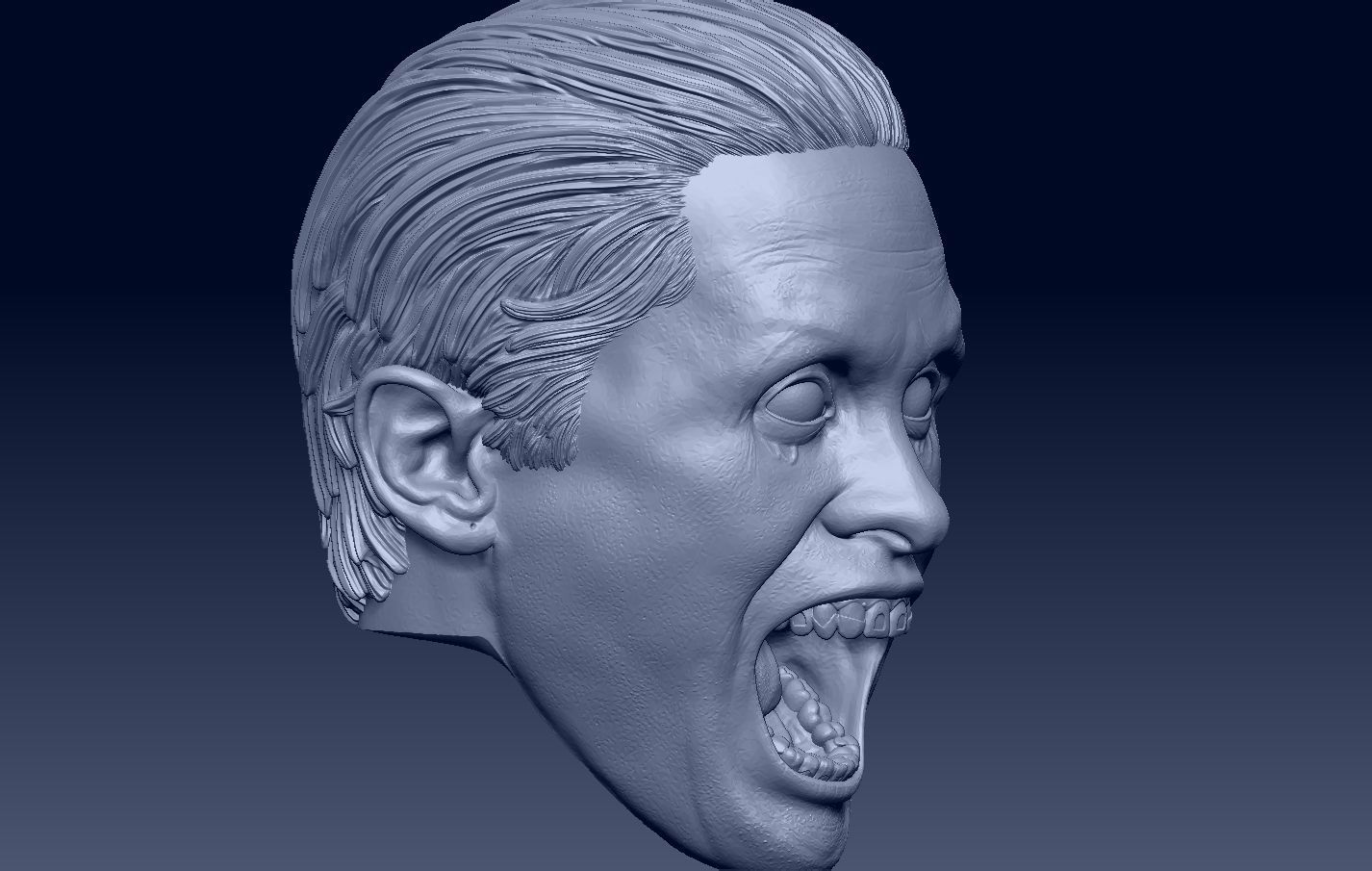Joker Jared Leto Suicide Squad head 3D print model_5