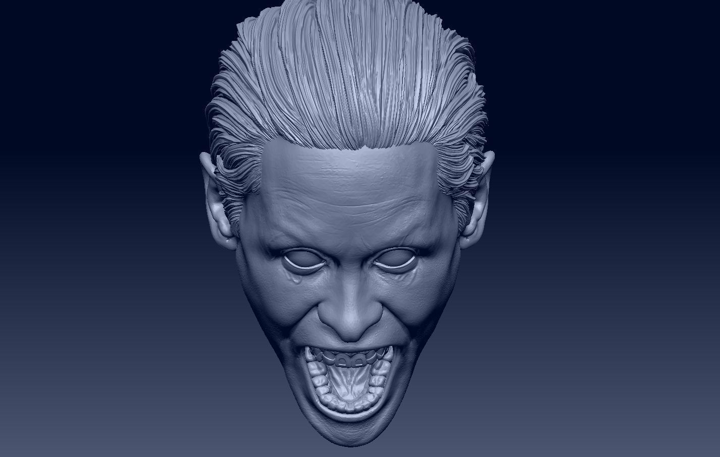 Joker Jared Leto Suicide Squad head 3D print model_6