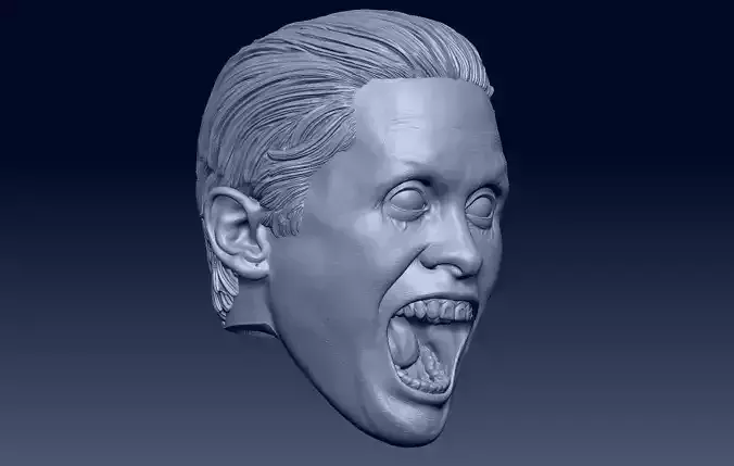 Joker Jared Leto Suicide Squad head 3D print model