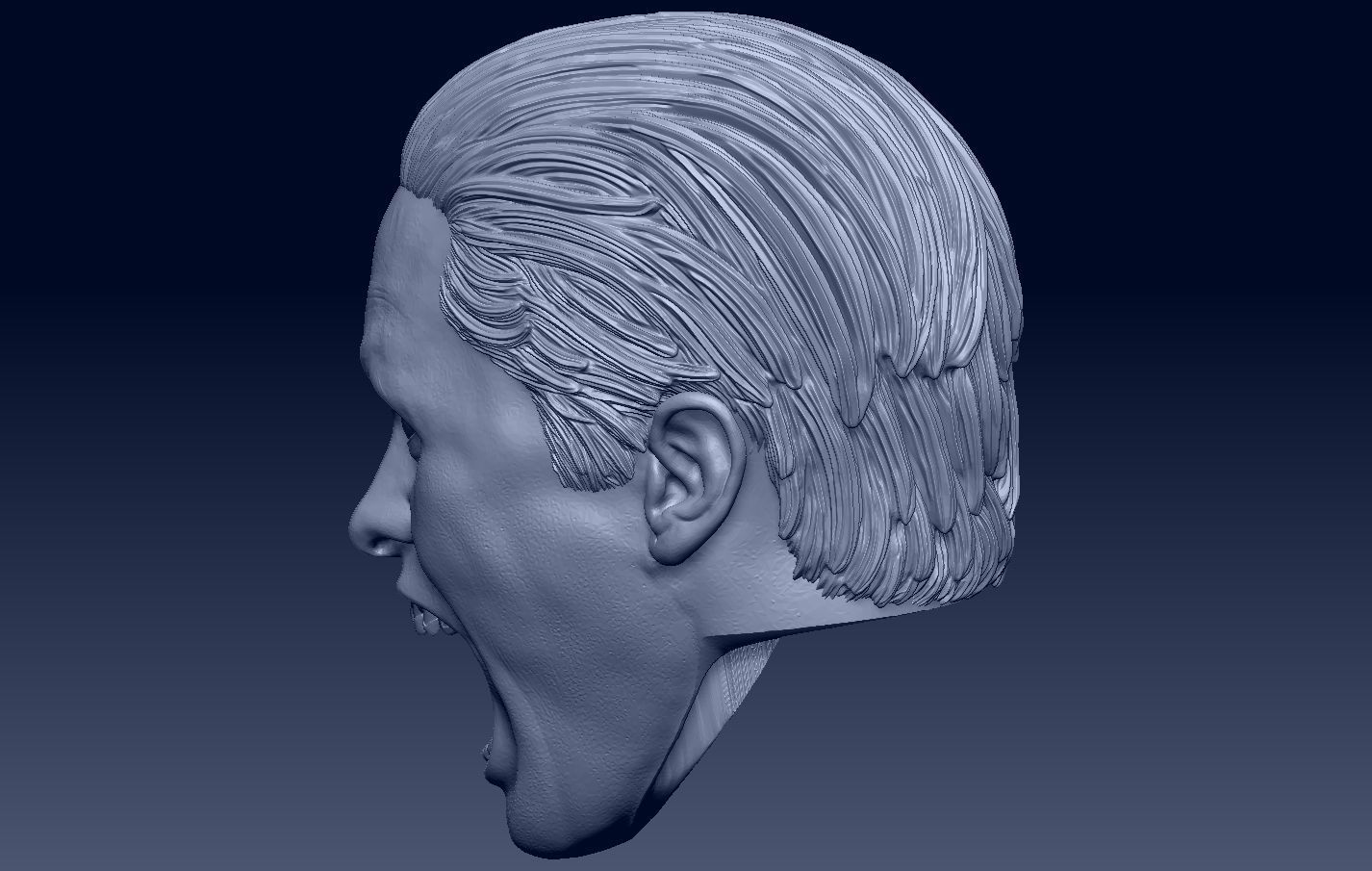 Joker Jared Leto Suicide Squad head 3D print model_4