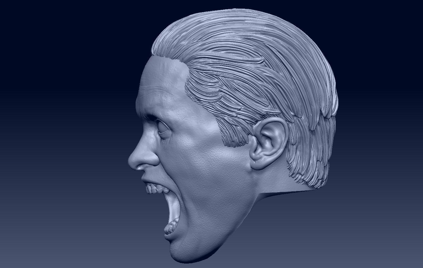 Joker Jared Leto Suicide Squad head 3D print model_3