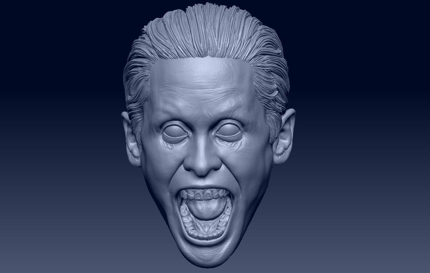 Joker Jared Leto Suicide Squad head 3D print model_1