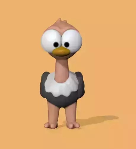 Cute Ostrich 
