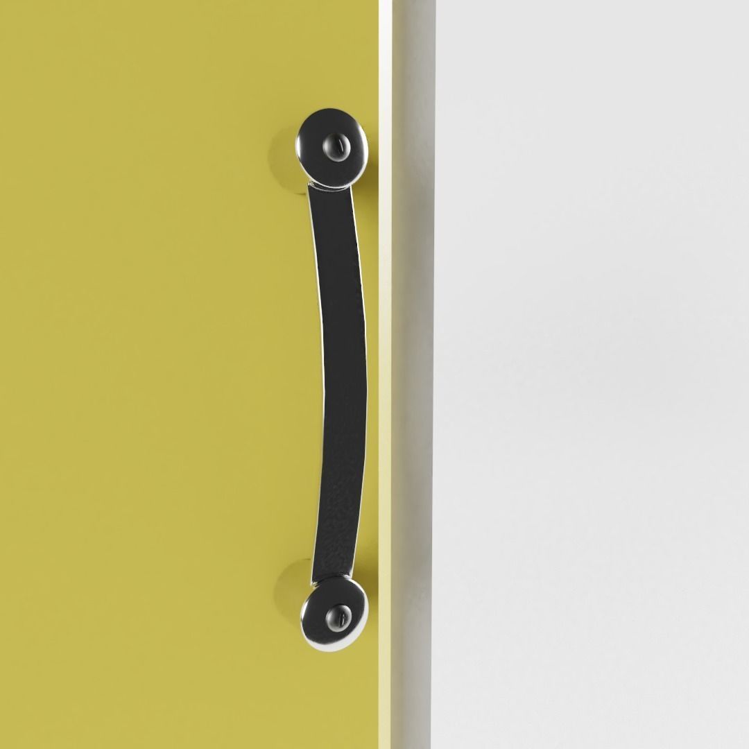 Small Vintage Kitchen Cabinet 3D model_3