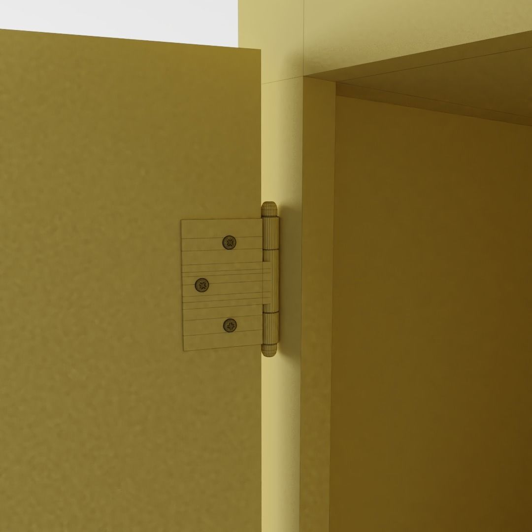 Small Vintage Kitchen Cabinet 3D model_5