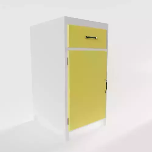 Small Vintage Kitchen Cabinet 3D model