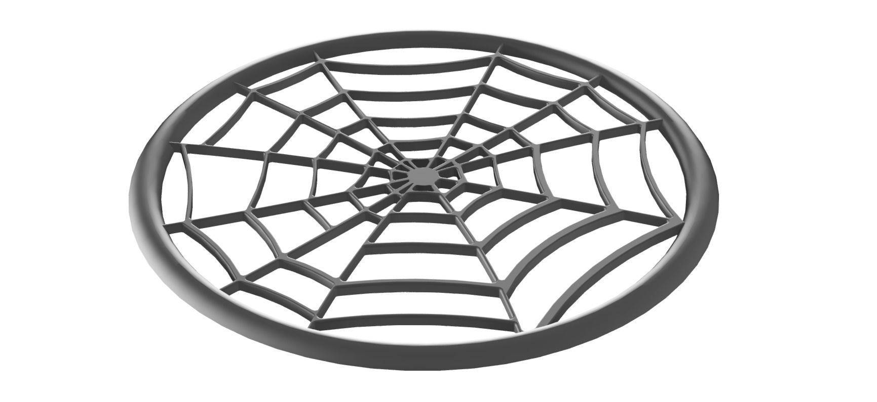 Drink coaster - Spider Web 3D print model_7