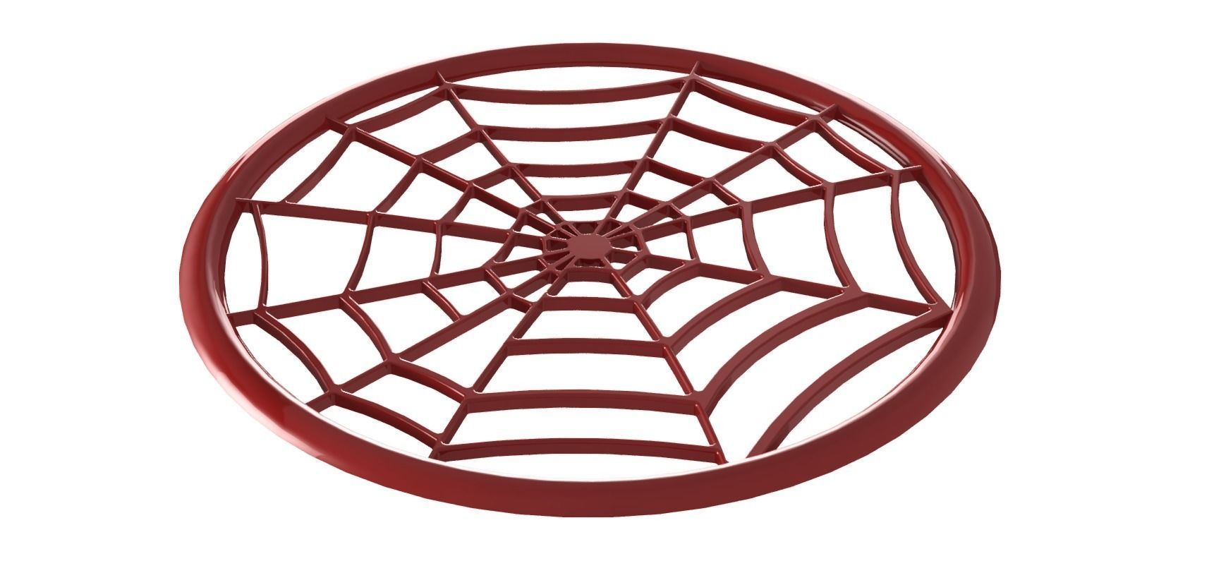 Drink coaster - Spider Web 3D print model_1