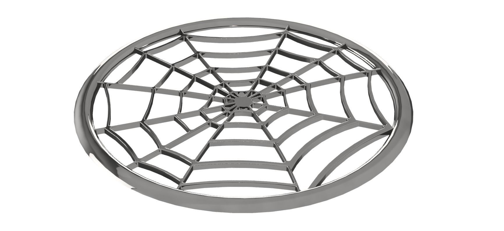 Drink coaster - Spider Web 3D print model_6