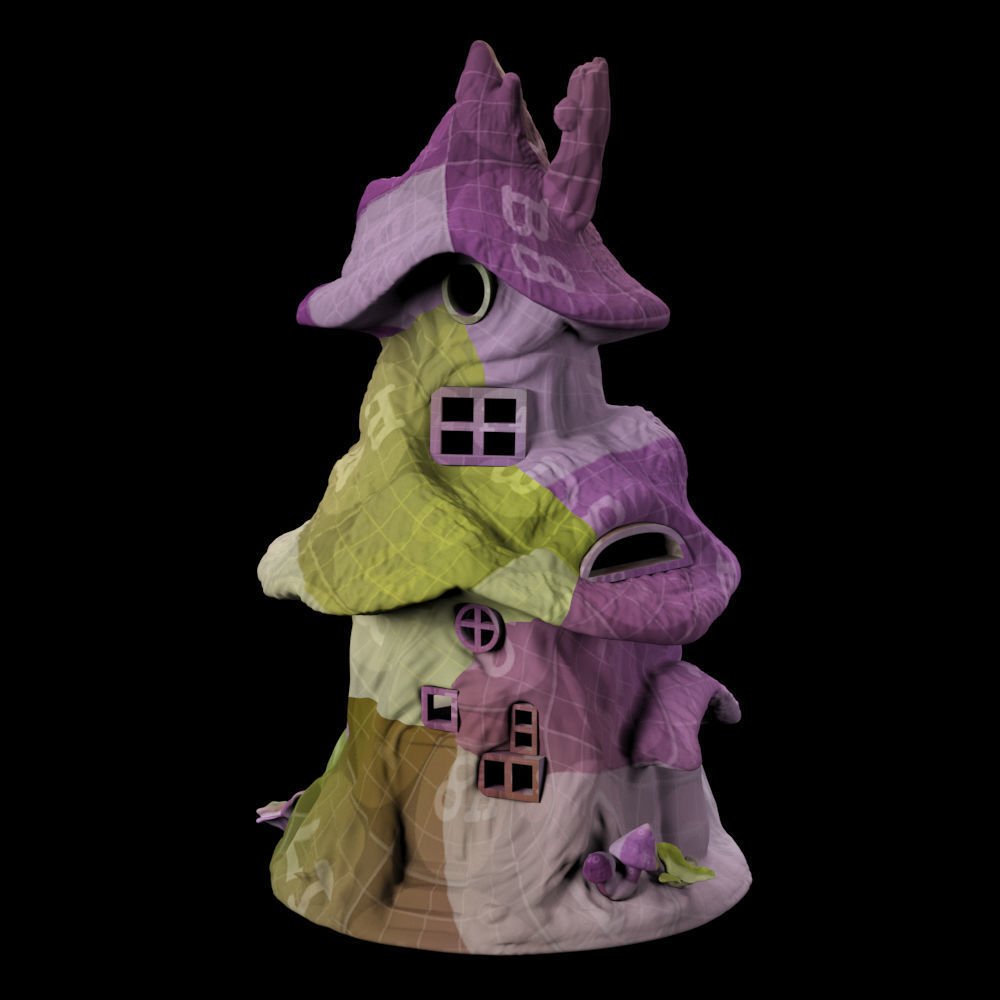 Fairy House Fairy Garden Low-poly 3D model_1