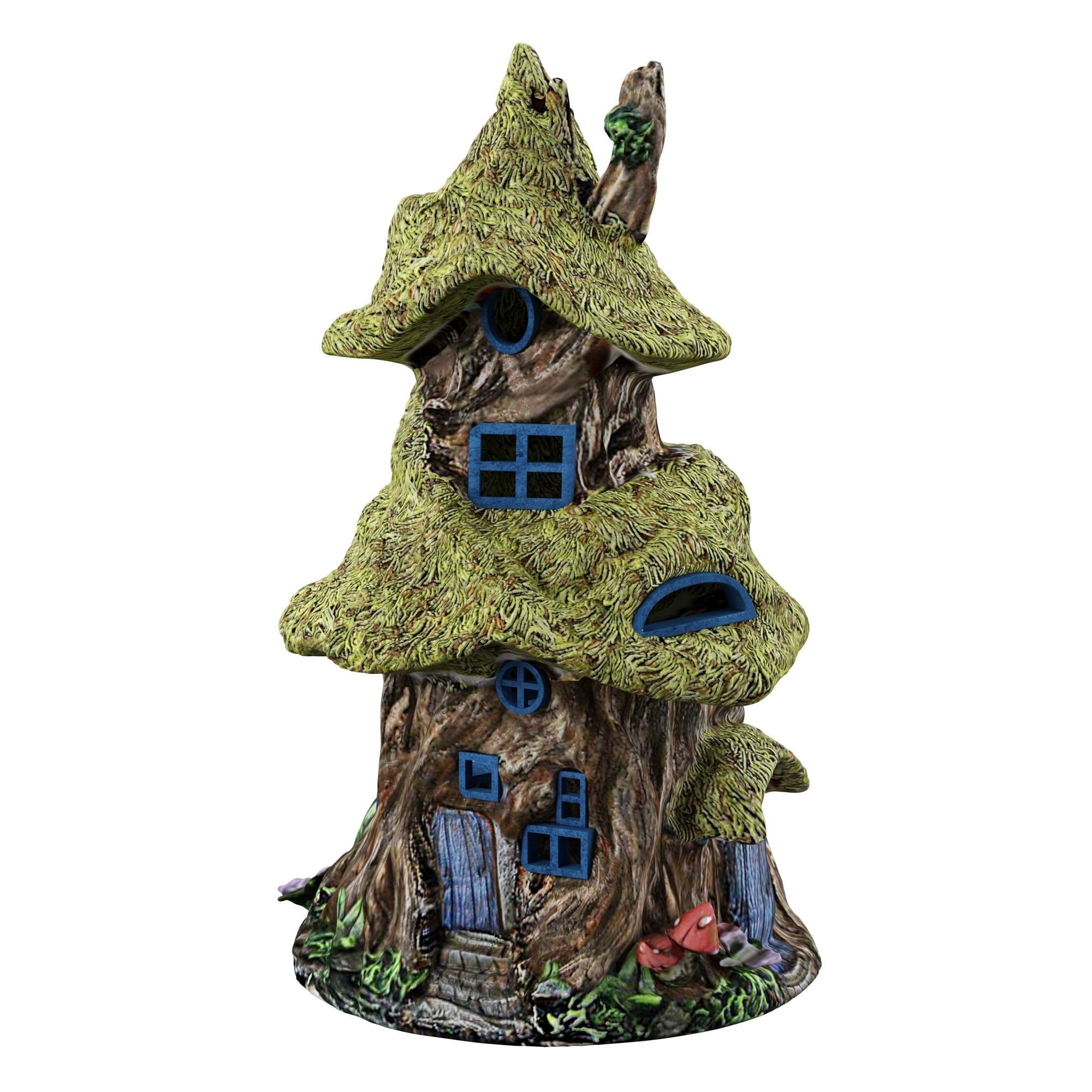 Fairy House Fairy Garden Low-poly 3D model_8