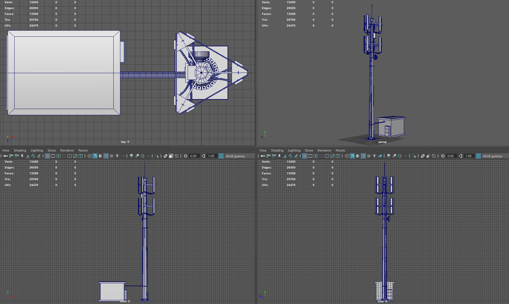 CELL SITE Low-poly 3D model_11