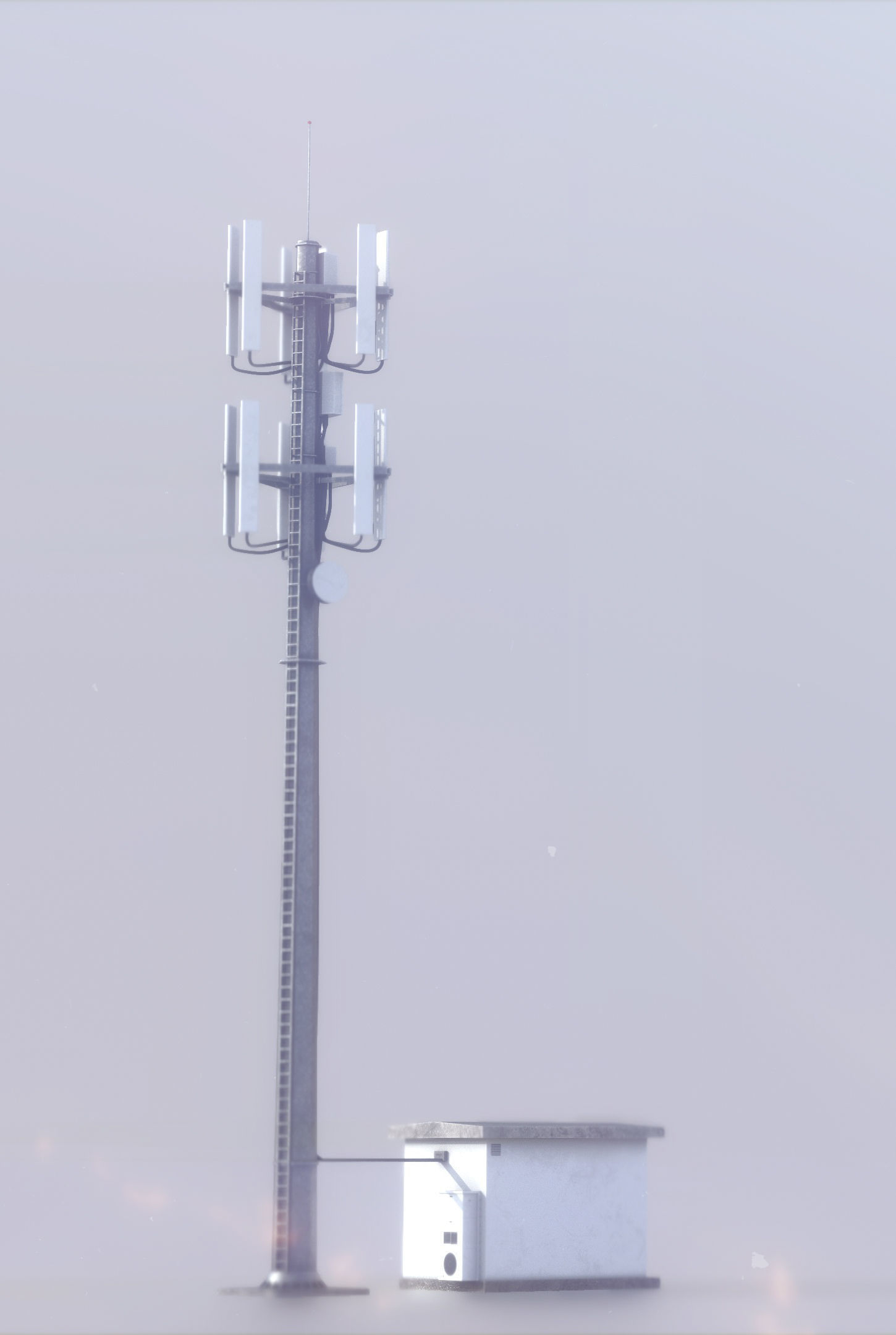 CELL SITE Low-poly 3D model_1