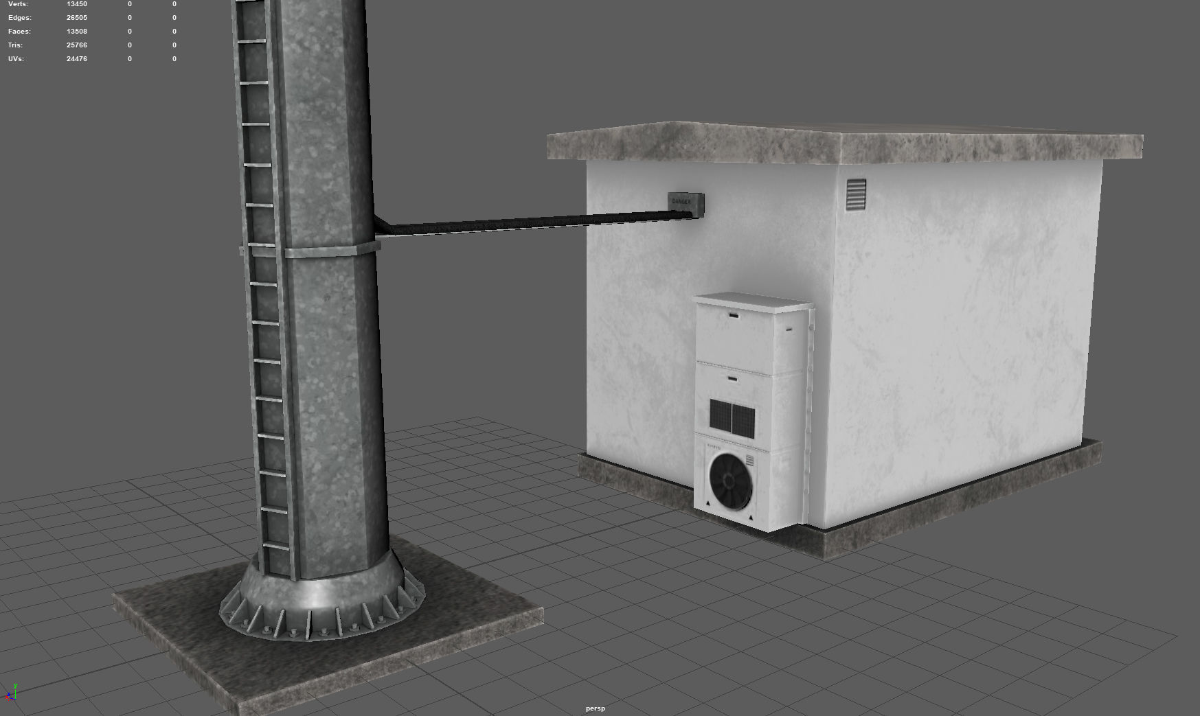 CELL SITE Low-poly 3D model_14