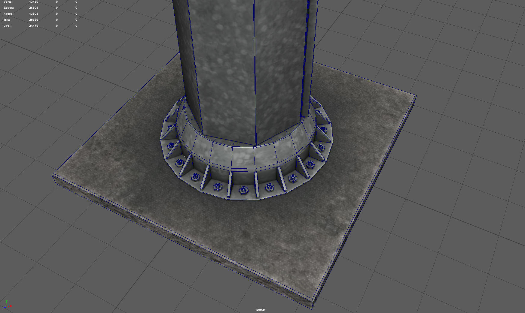 CELL SITE Low-poly 3D model_6