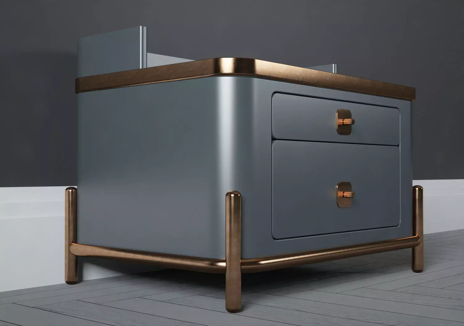 Kayra bedside table 3D model_0