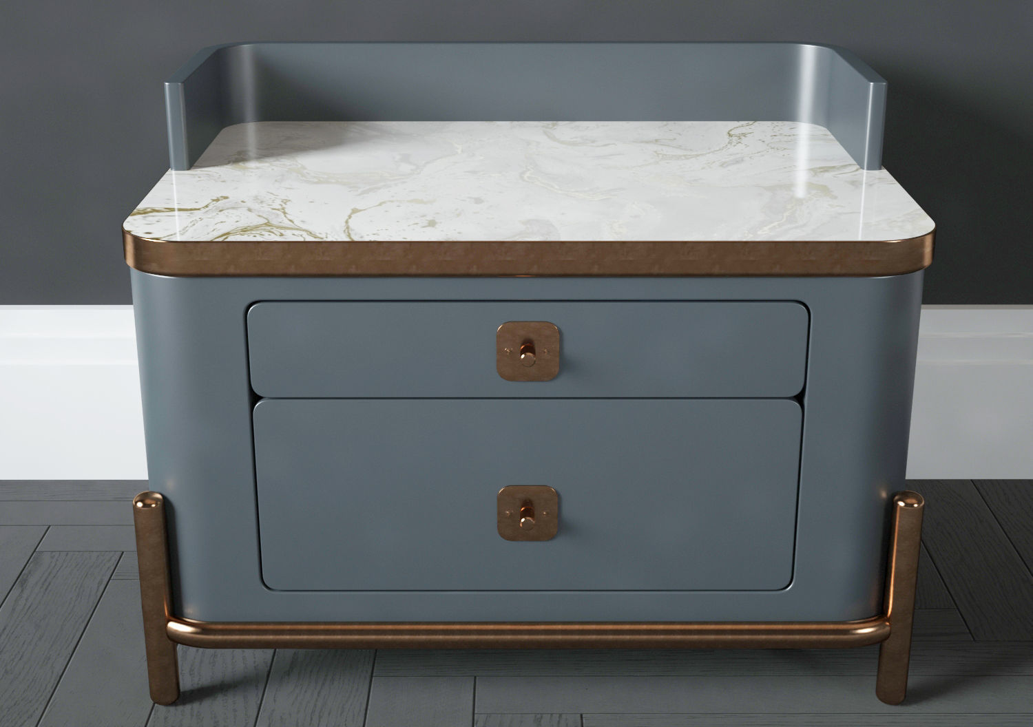 Kayra bedside table 3D model_2