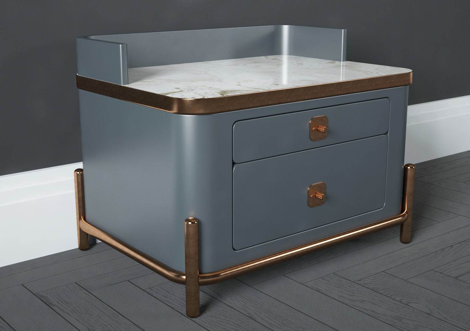 Kayra bedside table 3D model_1