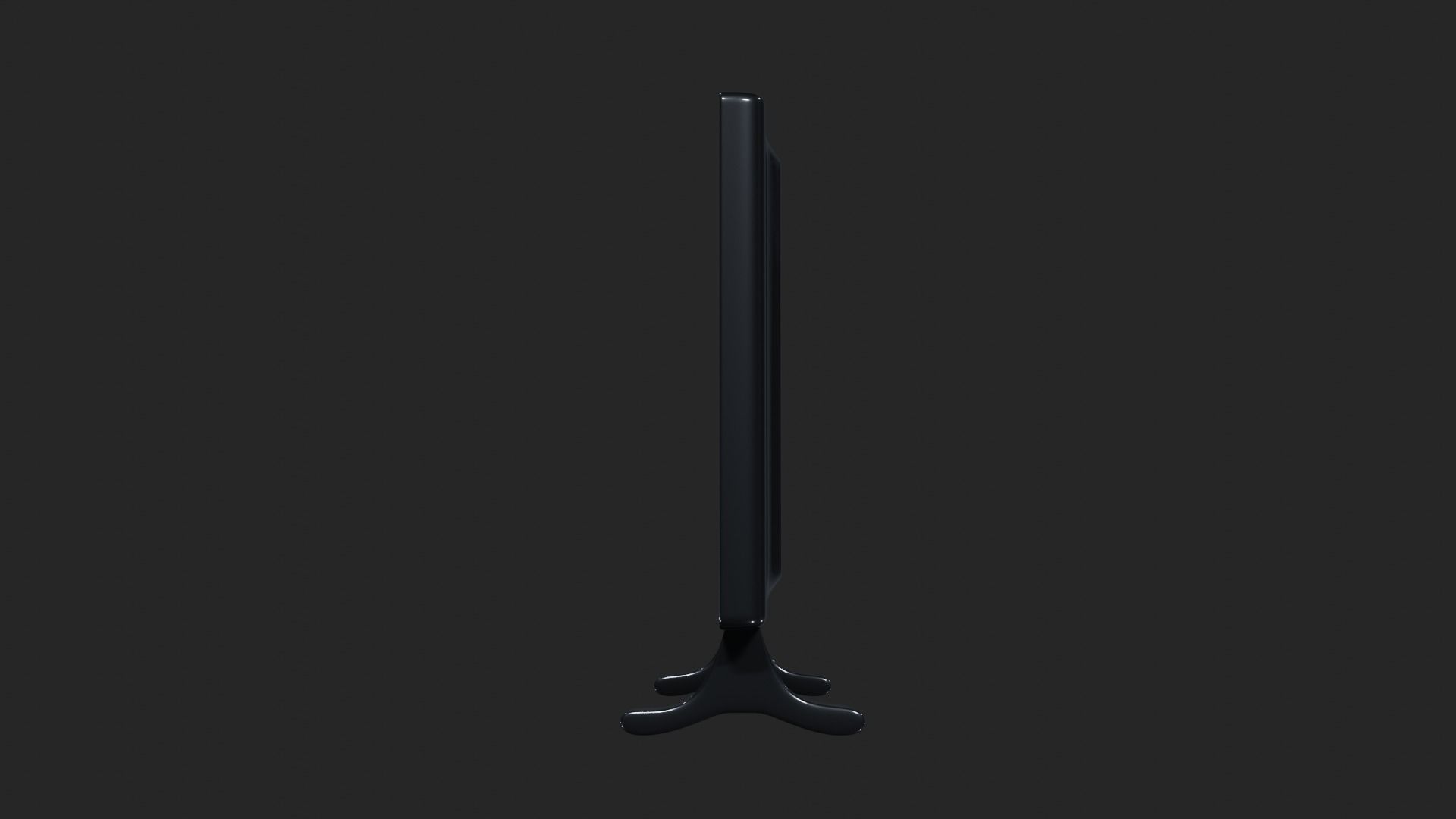 Plasma TV Low-poly 3D model_2